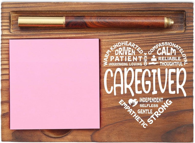 EFFJNSG Caregiver Gift, Appreciation Gifts for Caregiver Nurse, Thank You Gifts for Caregiver Nurse Assistant Nursing Healthcare Med School Graduation Gifts Desk Self-Stick Note Pad Holders EDP17 - Image 1